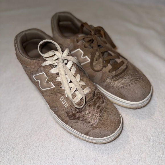 New Balance 550 Mushroom Brown Suede BB550PHA Rare Women’s 8 Mens 6.5 Brown - Picture 3 of 9